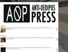 Tablet Screenshot of anti-oedipuspress.com